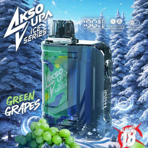 SG-VAPE-DELIVERY-AKSO-SUPA-9500-GREEN-GRAPES