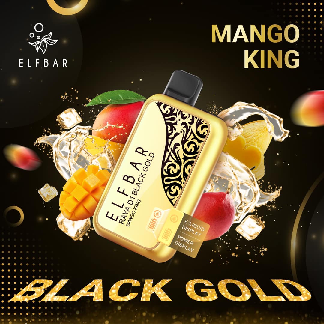 SG-VAPE-DELIVERY-ELFBAR-RAYA-BLACK-GOLD-EDITION-MANGO-KING